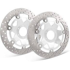 Worldmotop 2 Piece Front Brake Disc Rotors Replacement for Honda Goldwing 1800 GL1800 2001-2017 Right and Left (For GL1800)