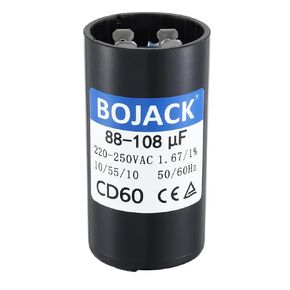 BOJACK 88-108 uF/MFD 330 VAC 50/60 Hz Universal Round Start Capacitor Electric Replacement Parts