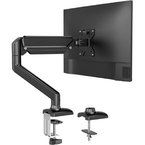 C-MOUNTS Single Monitor Desk Mount Full Motion Adjustable for 13" to 32" Monitor,Heavy Duty Gas Spring Monitor Arm Holds 4.4 to 19.8 lbs,Monitor Arm Single Set up Easily, Max VESA 100x100mm