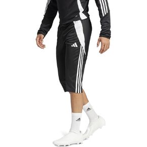 adidas Men's Tiro 24 3/4 Pants, Black/White
