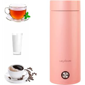 Travel Kettle Electric Small Stainless Steel - Portable Electric Kettle for Boiling Water - Travel Tea Kettle Automatic Shut off - Portable Water Boiler - One Cup Hot Water Maker - 400ml