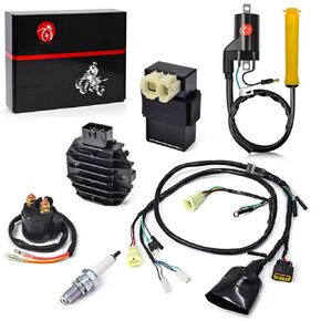 Wire Wiring Harness Igniter CDI Box Ignition Coil Spark Plug Regulator Relay Kit for Honda 400EX TRX400EX 1999-2004