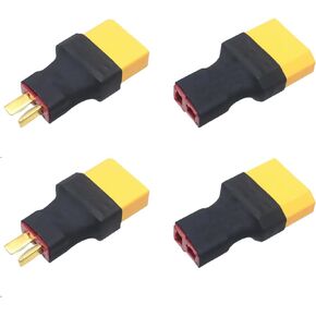 2 Pairs XT30 to T-Plug Connector RC Male Female Adapter for RC Car Plane Lipo Battery ESC