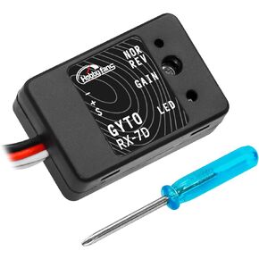 Hobby Fans Mini Gyro Module RC Car Gyro Stabilizer Automatic Stability Control Gyro Sensitivity Adjustable for RC Crawlers Cars and Boats