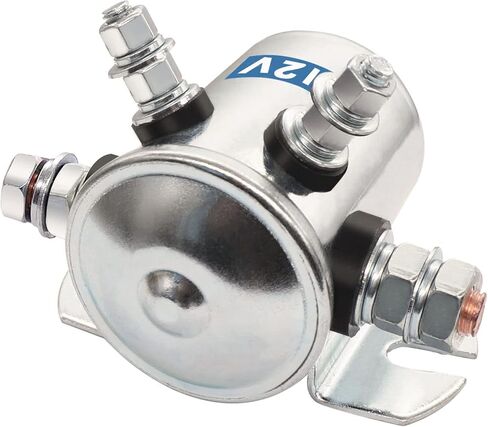 Mankk Max 300A مرحل الملف اللولبي للخدمة المستمرة 12VDC SPST 4 محطة بداية الملف اللولبي المطلي بالنيكل موصل تيار عالي لعربات الجولف ونش البحرية M-022-12V in Saudi Arabia