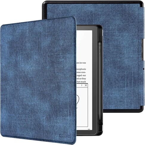 حافظة CoBak لجهاز Kindle Scribe - غطاء جلد PU جديد تمامًا مع ميزة التنبيه التلقائي للنوم لجهاز Kindle Scribe 10.2 بوصة 2022 تم إصداره مع حامل قلم in Saudi Arabia