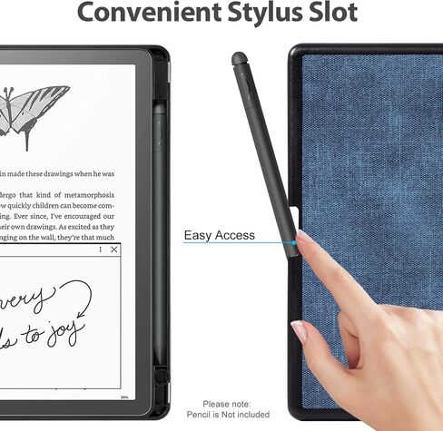 حافظة CoBak لجهاز Kindle Scribe - غطاء جلد PU جديد تمامًا مع ميزة التنبيه التلقائي للنوم لجهاز Kindle Scribe 10.2 بوصة 2022 تم إصداره مع حامل قلم in Saudi Arabia