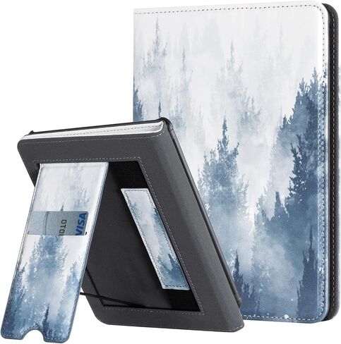 حافظة CoBak Kindle Paperwhite مع حامل - غطاء متين من جلد البولي يوريثان مع خاصية التنبيه التلقائي للنوم، وفتحة للبطاقة، وميزة حزام اليد - يناسب Kindle Paperwhite الجيل الحادي عشر مقاس 6.8 بوصات وإصدار Signature 2021 in Saudi Arabia