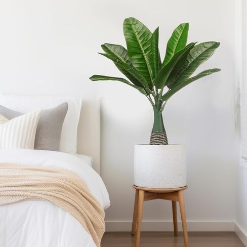 قطعتان من شجرة النخيل الصغيرة شجرة النخيل الاصطناعية 17 بوصة نباتات صناعية صغيرة من البلاستيك أوراق اصطناعية وهمية شجرة النخيل نباتات استوائية صناعية صغيرة لرف مكتب المكتب والحمام والمنزل الداخلي والخارجي in Kuwait