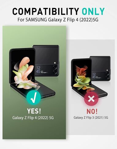 حافظة سلسلة i-Blason Armorbox لهاتف Samsung Galaxy Z Flip 4 5G (2022)، حافظة متينة لكامل الجسم مع تقليل الصدمات/ممتص للصدمات (أسود) in Kuwait