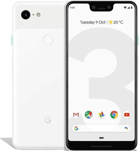 Google - Pixel 3 with 64GB Memory Cell Phone (Unlocked) - Clearly White (Renewed) in Saudi Arabia