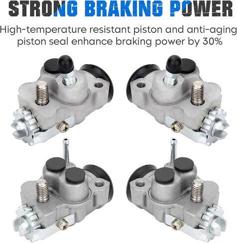 Front Brake Wheel Cylinders Shoes Fit for Honda TRX350 1990-2000, Rancher 350 4x4 ES 2000 2001 2002 2003 45330-HC5-006 45310-HC5-006 45370-HC5-971 45350-HC5-971 - Full Set Left & Right ATV Drum Brakes in Saudi Arabia