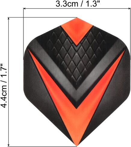 PATIKIL Dart Flights، قطع غيار ملحقات السهام القياسية لطرف فولاذي ناعم، نمط على شكل حرف V in Saudi Arabia