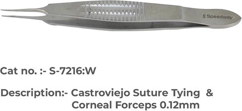 Speedway Castroviejo Suture Tying & Corneal Forceps 0.12mm in Saudi Arabia