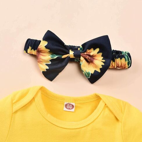 Unutiylo Little Big Sister Outfits Matching Toddler Baby Girl clothes Long Sleeve Ruffle Tops Romper Floral Pants Set in Saudi Arabia