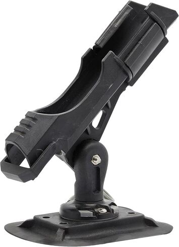 Extreme Max 3006.8618 Fishing Rod Holder with Easy-Install Universal Mounting Bracket for Inflatable Boat, Black in Saudi Arabia