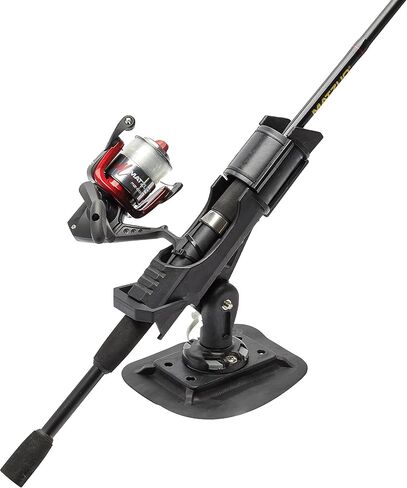 Extreme Max 3006.8618 Fishing Rod Holder with Easy-Install Universal Mounting Bracket for Inflatable Boat, Black in Saudi Arabia
