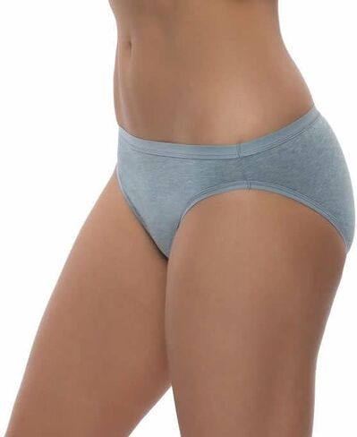 بيكيني نسائي قابل للتمدد من القطن العضوي من Felina، 6 قطع، عبوات متعددة، مقاس كبير in Kuwait