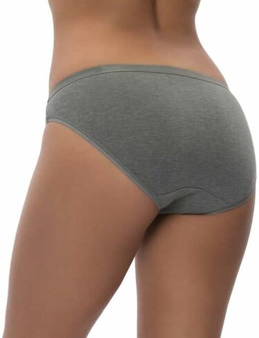 بيكيني نسائي قابل للتمدد من القطن العضوي من Felina، 6 قطع، عبوات متعددة، مقاس كبير in Kuwait