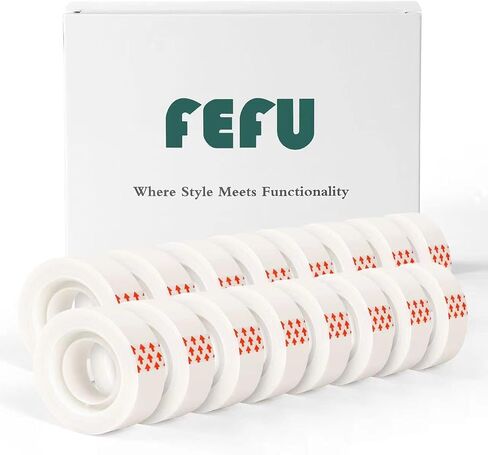 16 Rolls Invisible Tape Refills Easy Tear by Hands 0.7 Inch X 1000 Inches, Tape for Dispenser Refill 1 Inch Core, Invisible Tapes Translucent for Classroom Office Supplies in Saudi Arabia