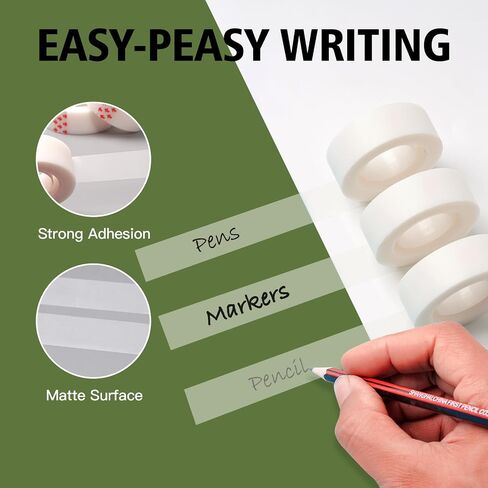 16 Rolls Invisible Tape Refills Easy Tear by Hands 0.7 Inch X 1000 Inches, Tape for Dispenser Refill 1 Inch Core, Invisible Tapes Translucent for Classroom Office Supplies in Saudi Arabia