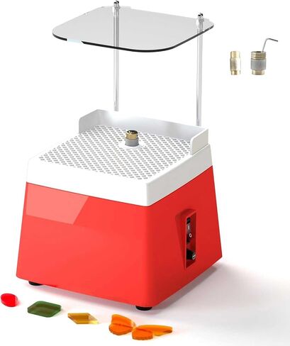 Stained Glass Grinder, 110V/65W Portable Glass Grinder with Protective Baffle, Glass Art Grinding Machine with 5/8" & 1" Grinder Bits in Saudi Arabia