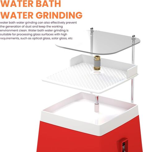 Stained Glass Grinder, 110V/65W Portable Glass Grinder with Protective Baffle, Glass Art Grinding Machine with 5/8" & 1" Grinder Bits in Saudi Arabia
