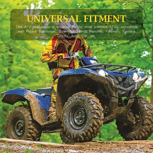 Samman ATV Seat Cover for Most ATV Compatible with Sportsman Scrambler, Grizzly, Rancher Foreman, Arctic Cat in Saudi Arabia