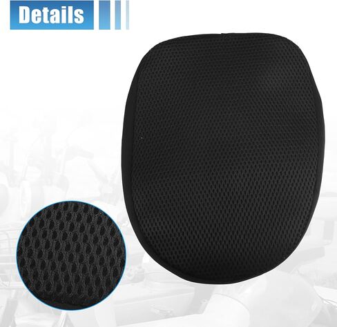 uxcell 11.81"x9.06" Universal Motorcycle Airflow Mesh Seat Cover Dustproof Motorbike Cushion Pad Protector 30x23cm Black in Saudi Arabia