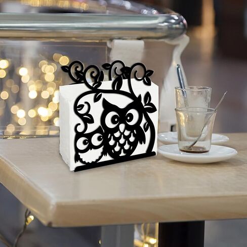 حامل مناديل سوبر دانت للطاولات الطنان موزع مناديل معدني للمطبخ، حامل مناديل على شكل زهرة عتيقة، حامل مناديل من القماش الريفي لمطاعم المزرعة والفنادق وديكور الحفلات المنزلية in Kuwait