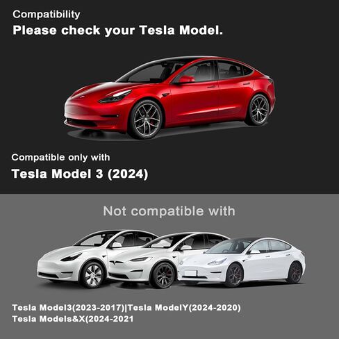 Tempered Glass Screen Protector Designed for Tesla Model 3 2024 15.4 inch Dashboard Touchscreen 2024 Tesla Model 3 Accessories with Frame Kit Easy Installation in Saudi Arabia