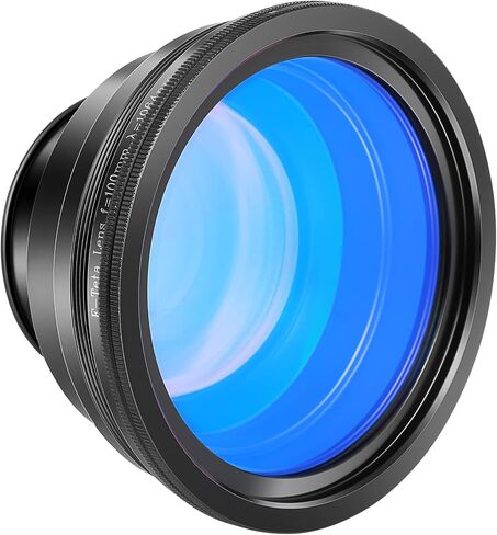 FAHKNS F-Theta Scan Lens, 70x70mm FL 100mm Field Lens for Fiber Laser Marking Cutting Engraver Machine for 1064nm Galvo System M85 (0-100W) in Saudi Arabia