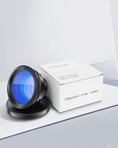 FAHKNS F-Theta Scan Lens, 70x70mm FL 100mm Field Lens for Fiber Laser Marking Cutting Engraver Machine for 1064nm Galvo System M85 (0-100W) in Saudi Arabia