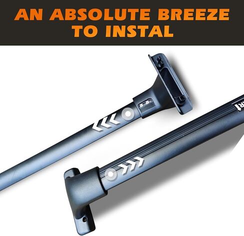 Roof Racks CNC Aluminum Alloy ONLY Rail Cross Bars Rail Fit for Infiniti QX60 QX-60 QX 60 Rack 2022 2023 2024 Crossbar Black in Kuwait