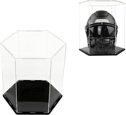 حافظة عرض شفافة من الأكريليك مقاس 13 بوصة، حافظة عرض تذكارات، مع قاعدة سوداء، شاشة عرض مقاومة للغبار مُجمَّعة، حافظة عرض واضحة للمقتنيات، نماذج ألعاب الدمى، المنظمات in Kuwait