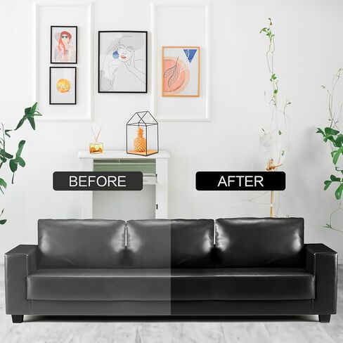 بلسم إعادة تلوين الجلد من ويستوم - مجموعة إصلاح الجلد الأسود لاستعادة الأرائك والملابس ومقاعد السيارة، واستعادة اللون إلى الخدش والباهت in Kuwait