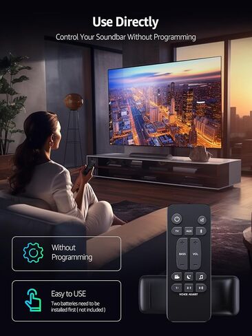 Universal Soundbar Remote Control for Polk Audio Sound Bar Signa S1 S2 S3，Replacement Sounbar Remote Control for Polk Audio Signa S1/Signa S2/Signa S3/Signa S4 Ultra-Slim Soundbar, RE6214-1 RE62141 in Saudi Arabia