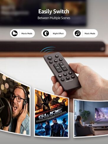 Universal Soundbar Remote Control for Polk Audio Sound Bar Signa S1 S2 S3，Replacement Sounbar Remote Control for Polk Audio Signa S1/Signa S2/Signa S3/Signa S4 Ultra-Slim Soundbar, RE6214-1 RE62141 in Saudi Arabia