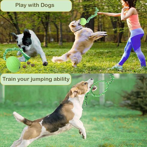 كرة تدريب الكلاب على الحبل، لعبة شد الحبل للكلاب الصغيرة والمتوسطة والكبيرة، ألعاب تسنين الجراء، ألعاب مضغ تفاعلية للكلاب من أجل الملل in Kuwait