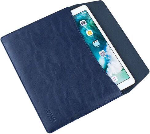غطاء حماية لجهاز iPad مقاس 10.1-11 بوصة من جلد البولي يوريثان لجهاز Microsoft Surface Go 3 10.5 Samsung Galaxy Tab S8 11 TAB A8 10.5 Tab S7 11 Tab A7 10.4 iPad 10.2 2021 (أسود) in Kuwait