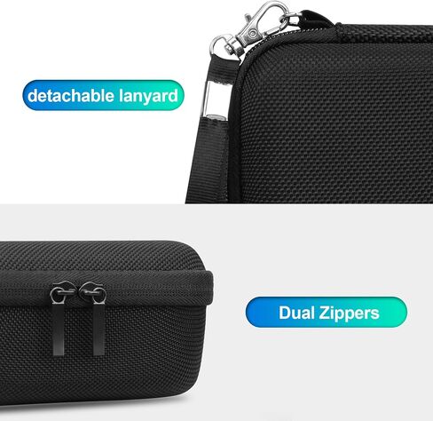 BOVKE Carrying Case for Anker 3-in-1 Cube MagSafe Charger 15W Max Fast Charging Foldable Wireless Charger, Extra Space for Charger Adaptor, Cables, Black in Saudi Arabia