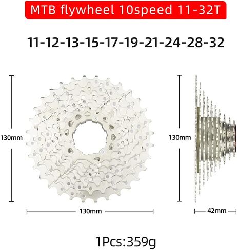 كاسيت FOMTOR 10 سرعات 11-25/11-28/11-32 كاسيت أسنان MTB 10 سرعات متوافق مع نظام نقل Shimano SRAM in Kuwait