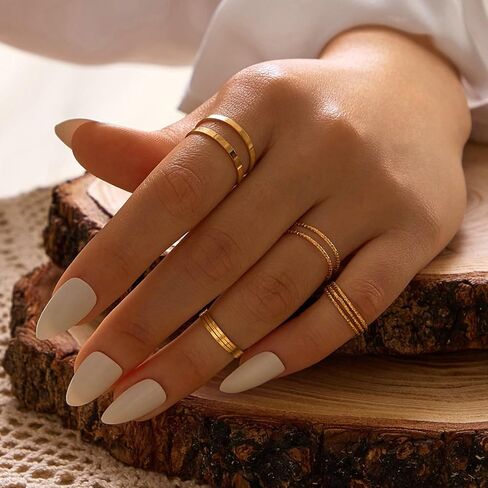 Simple Knuckle Rings Set for Women Girls,Vintage Stackable Joint Finger Midi Rings Dainty Cute Rings Pack Festival Jewelry Gift in Saudi Arabia