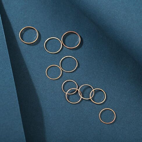 Simple Knuckle Rings Set for Women Girls,Vintage Stackable Joint Finger Midi Rings Dainty Cute Rings Pack Festival Jewelry Gift in Saudi Arabia