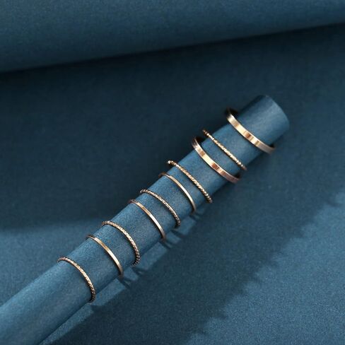 Simple Knuckle Rings Set for Women Girls,Vintage Stackable Joint Finger Midi Rings Dainty Cute Rings Pack Festival Jewelry Gift in Saudi Arabia