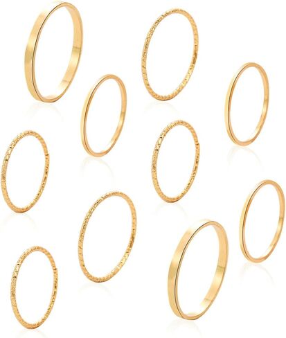 Simple Knuckle Rings Set for Women Girls,Vintage Stackable Joint Finger Midi Rings Dainty Cute Rings Pack Festival Jewelry Gift in Saudi Arabia