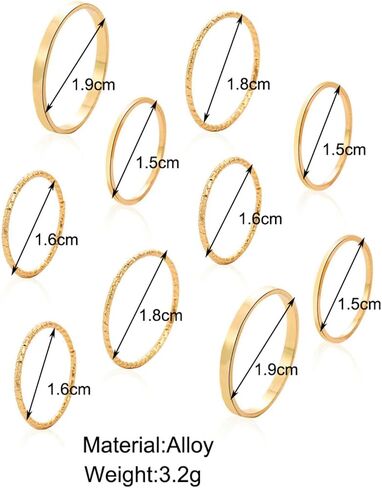 Simple Knuckle Rings Set for Women Girls,Vintage Stackable Joint Finger Midi Rings Dainty Cute Rings Pack Festival Jewelry Gift in Saudi Arabia