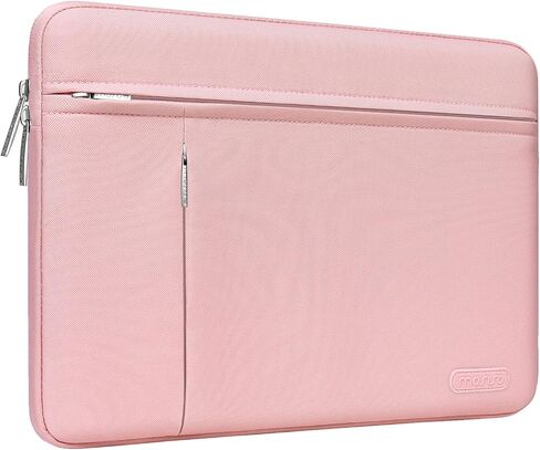 MOSISO Laptop Sleeve Compatible with MacBook Air 13 inch M2 M1 2023-2018 / Pro 13 inch M2 M1 2023-2016, Surface Pro 8/7/6/X/5/4/3, Polyester Bag with Front Horizontal&Vertical Pockets, Black in Saudi Arabia