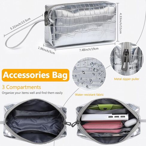 HYZUO 15-16 Inch Laptop Sleeve with Stand Feature Compatible with MacBook Pro 16 M3/M2/M1 Pro/Max A2991 A2780 A2485 A2141 2024-2019, MacBook Pro 15 2012-2015 A1398, Crocodile Pattern Silver(Smiley) in Saudi Arabia