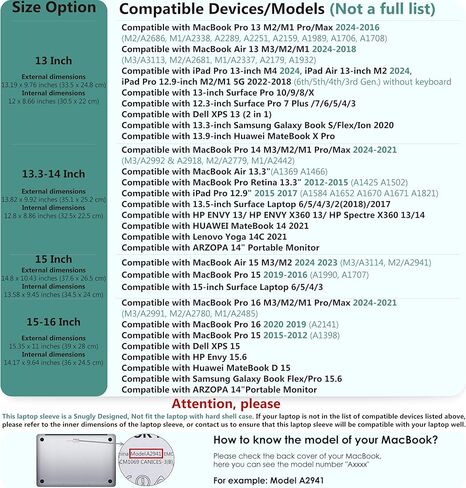 حقيبة كمبيوتر محمول HYZUO مقاس 15-16 بوصة مع ميزة الحامل متوافقة مع MacBook Pro 16 M3/M2/M1 Pro/Max A2991 A2780 A2485 A2141 2024-2019، MacBook Pro 15 2012-2015 A1398، نمط تمساح فضي (مبتسم) in Kuwait